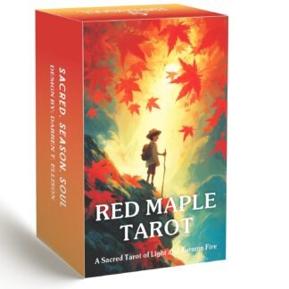 soulme Tarot Deck 78 Cards with Guidebook, Red Maple Tarot Illustrated Tarot Cards with Classic Tarot Symbolism, Tarot Deck for Beginners and Advanced Readers, Intuition,...