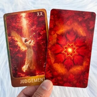 soulme Tarot Deck 78 Cards with Guidebook, Red Maple Tarot Illustrated Tarot Cards with Classic Tarot Symbolism, Tarot Deck for Beginners and Advanced Readers, Intuition,...