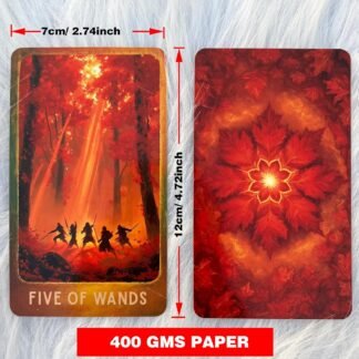 soulme Tarot Deck 78 Cards with Guidebook, Red Maple Tarot Illustrated Tarot Cards with Classic Tarot Symbolism, Tarot Deck for Beginners and Advanced Readers, Intuition,...