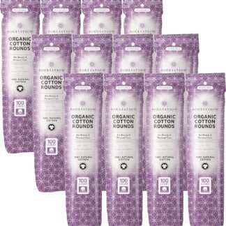 SoulSation Organic Cotton Rounds, 400 Count - Makeup Remover Pads for Face, Lint-Free