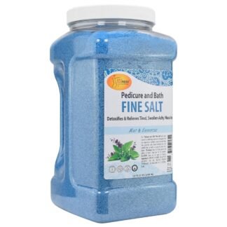 SPA REDI - Detox Foot Soak Pedicure and Bath Fine Salt, Mint and Eucalyptus, 128 Oz - Made with Dead Sea Salts, Argan Oil, Coconut Oil, and Essential Oil - Hydrates, Softens and...