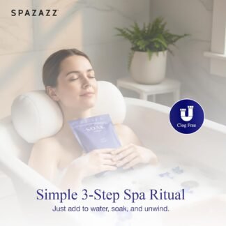 Spazazz Dead Sea Salt Bath Soak – Sea Blu Release Aromatherapy Bath Salts – 33.3 oz Natural Dead Sea Salts with Bath Salt Scoop – Great Aromatherapy Hot Tub Salt Crystals for...
