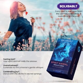 Spirit Animal Oracle Cards with Guide Book for Beginners Animal Tarot Deck with Meanings on Them for Women Standard Size Detailed Guidebook Included