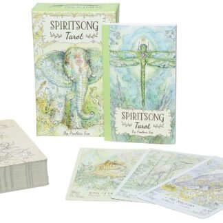 Spiritsong Tarot: 78-Card Tarot Deck with Animal Spirit Guides, Shamanic Symbolism, Hand-Drawn Visionary Artwork, Divine Guidance, 108-Page Guidebook