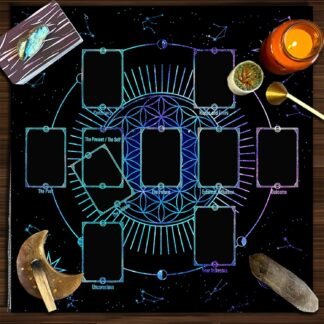 Square Shape Pendulums Divinations Mat Altars Tablecloth Board Game Card Pad Runes Table Cloth Mysterious Board Game Mat