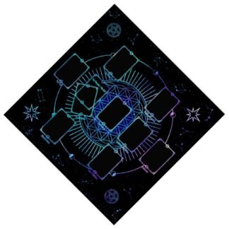 Square Shape Pendulums Divinations Mat Altars Tablecloth Board Game Card Pad Runes Table Cloth Mysterious Board Game Mat