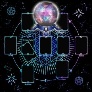 Square Shape Pendulums Divinations Mat Altars Tablecloth Board Game Card Pad Runes Table Cloth Mysterious Board Game Mat