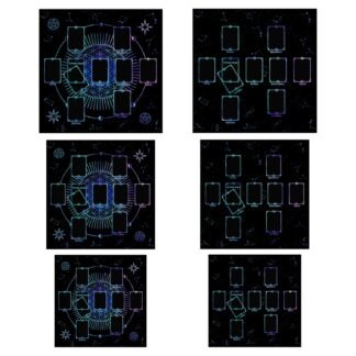 Square Shape Pendulums Divinations Mat Altars Tablecloth Board Game Card Pad Runes Table Cloth Mysterious Board Game Mat