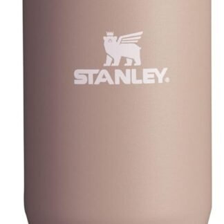 Stanley IceFlow Flip Straw Tumbler with Handle 30 oz | Twist On Lid and Flip Up Straw | Leak Resistant Water Bottle | Insulated Stainless Steel |BPA-Free | Almond Rose