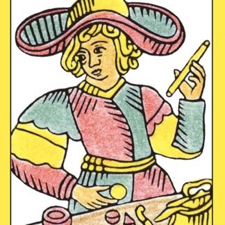 Starter Tarot Deck: Beginner-Friendly 78-Card Starter Deck with Upright & Reversed Keywords Printed on Each Card, Blends Traditional Imagery from Rider-Waite and Tarot de Marseille