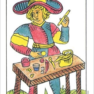 Starter Tarot Deck: Beginner-Friendly 78-Card Starter Deck with Upright & Reversed Keywords Printed on Each Card, Blends Traditional Imagery from Rider-Waite and Tarot de Marseille