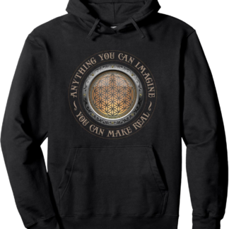 Steampunk Flower of Life Vintage Hoodie Spiritual Sacred Pullover Hoodie