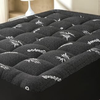 SurChic Queen Size Mattress Topper Viscose Derived from Bamboo, Soft Thick Pillow Top Mattress Pad Cover for Back Pain, Cooling Mattress Protector with 8-21 Inch Deep Pocket,...