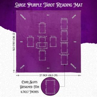 Tarot Cards Deck with Guidebook Velvet Reading Cloth | 78 Cards with Meanings on Them | Purple Pink Designs | Celtic Cross Pendulum Mat | Tarot Pouch Gift Box Perfect - lunas-mystic-emporium.com Tarot Cards Deck with Guidebook & Velvet Reading Cloth | 78 Cards with Meanings on Them | Purple & Pink Designs | Celtic Cross Pendulum Mat | Tarot Pouch & Gift Box – Perfect...