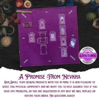 Tarot Cards Deck with Guidebook Velvet Reading Cloth | 78 Cards with Meanings on Them | Purple Pink Designs | Celtic Cross Pendulum Mat | Tarot Pouch Gift Box Perfect - lunas-mystic-emporium.com Tarot Cards Deck with Guidebook & Velvet Reading Cloth | 78 Cards with Meanings on Them | Purple & Pink Designs | Celtic Cross Pendulum Mat | Tarot Pouch & Gift Box – Perfect...