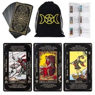 Tarot Cards for Beginners, 78 Original Tarot Deck Card with Guide Book, Durable Tarots Cards with Meaning on Them