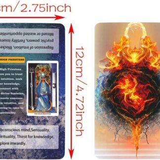 Tarot Cards for Beginners, Classic Tarot Cards with Meanings on Them, 78 Tarot Deck Set, Learning Tarot Deck, No Guide Book Needed, Learning Tarot Cards Set, Tarot Deck Fortune...