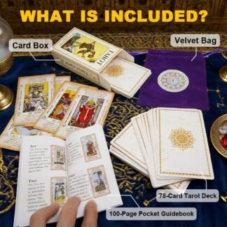 Tarot Cards for Beginners, Classic Tarot Cards with Meanings on Them for Beginners to Expert