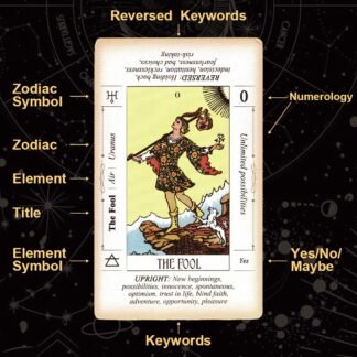 Tarot Cards for Beginners, Classic Tarot Cards with Meanings on Them for Beginners to Expert