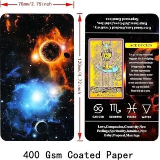 Tarot Cards for Beginners,Tarot Cards with Meanings on Them,Tarot Learning Deck, Reading Divination Tool