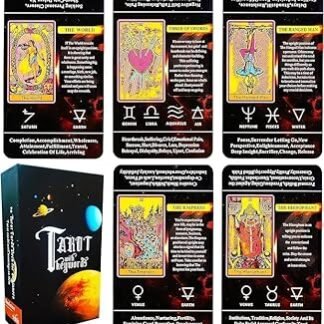 Tarot Cards for Beginners,Tarot Cards with Meanings on Them,Tarot Learning Deck, Reading Divination Tool