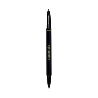 tarte double take eyeliner – 2-in-1 Pencil Eyeliner for Bold All-Day Wear, Waterproof, Easy to Apply, Vegan, Cruelty-Free