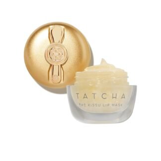 TATCHA The Kissu Gold Leaf Lip Mask | Limited-Edition Restorative Shimmery Lip Mask - Visibly Plumps and Softens for Lush Lips