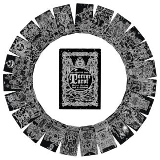 The Ghoulish Garb Terror Tarot Card Deck Shadow Edition - 23 Card Major Arcana Halloween Tarot Cards and Guidebook Occult Gothic Oracle Cards for Beginners with Guide Book...