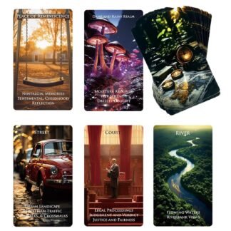 The Place Oracle Cards Deck - Tarot Cards for Destination, Beginner Oracle Deck, Foiled Oracle Cards with Meaning on Them -78 Location Cards