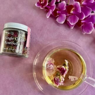 The-Qi Trio Petite Flower Teas Set - 3 Jars of Whole Flowers (Butterfly Pea, Rosebud, & Jasmine) - 100% All Natural Floral Tea Gift Set for Inner Calm, Relaxation, & Wellness -...