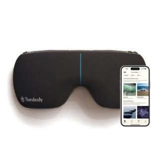 Therabody SmartGoggles (2nd Generation) Heated Eye Mask & Eye Massager - Blackout Sleep Mask & Temple Massage for Personalized Relaxation, Stress Relief & Headache Relief