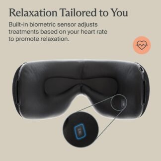 Therabody SmartGoggles (2nd Generation) Heated Eye Mask & Eye Massager - Blackout Sleep Mask & Temple Massage for Personalized Relaxation, Stress Relief & Headache Relief
