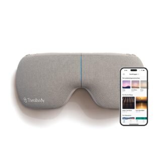 Therabody SmartGoggles (2nd Generation) Heated Eye Mask & Eye Massager - Blackout Sleep Mask & Temple Massage for Personalized Relaxation, Stress Relief & Headache Relief