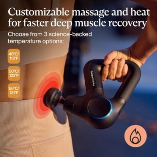 TheraGun Therabody Prime Plus Heated, Powerful Massage Gun for Enhanced Warm-Up & Workout Recovery - Quiet Deep Tissue Massager for Body and Back Pain Relief - Leg & Back...