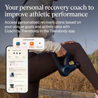 TheraGun Therabody Prime Plus Heated, Powerful Massage Gun for Enhanced Warm-Up & Workout Recovery - Quiet Deep Tissue Massager for Body and Back Pain Relief - Leg & Back...