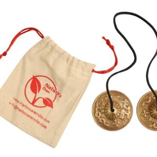 Tibetan Tingsha Cymbals Meditation Chime Bells with Cloth Bag - 6.3 cm Percussion Instrument for Meditation, Yoga, Sound Therapy, Relaxation, Mindfulness, Dragon Symbols...