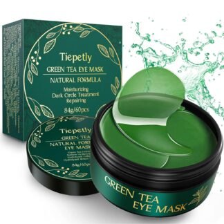 Tiepetly Under Eye Masks, Collagen Eye Mask, Green Tea Eye Patches for Puffy Eyes 60 pcs, Under Eye Patches for Dark Circles and Puffiness, Hydrating Eye Mask Skincare, Eye Gel...
