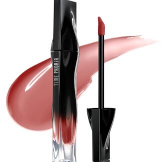 TIMEPHORIA Stellar Dust Lip Stain 10, Transfer-Proof & Smudge-Proof Lip Gloss, Nude Brown Tinted Glossy Finish, High-Pigment Vibrant Color, Hydrating Lightweight Long-Lasting...