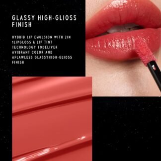TIMEPHORIA Stellar Dust Lip Stain 10, Transfer-Proof & Smudge-Proof Lip Gloss, Nude Brown Tinted Glossy Finish, High-Pigment Vibrant Color, Hydrating Lightweight Long-Lasting...