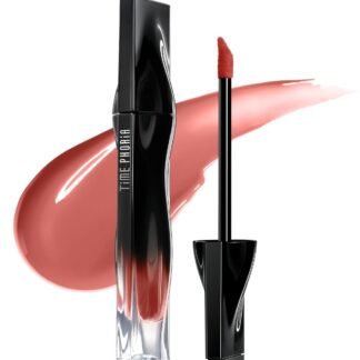 TIMEPHORIA Stellar Dust Lip Stain 10, Transfer-Proof & Smudge-Proof Lip Gloss, Nude Brown Tinted Glossy Finish, High-Pigment Vibrant Color, Hydrating Lightweight Long-Lasting...