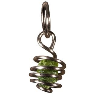 Titanium Real Moldavite Cage Pendant,Genuine Moldavite Pendant, Meteorite Jewelry, Green Tektite, Moldavite Necklace,