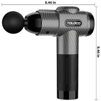 TOLOCO Massage Gun, Deep Tissue Back Massage for Athletes for Pain Relief, Percussion Massager with 10 Massages Heads & Silent Brushless Motor, Christmas Gifts for Women, Men,...