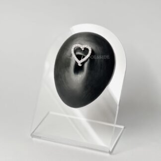 TOOLSSIDE VCH Piercing Jewelry with Shining Stones Stainless Steel Heart Belly Button Ring Navel Piercing Jewelry Belly Rings for Women 14G Belly Button Piercing