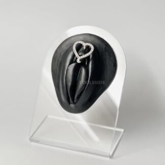 TOOLSSIDE VCH Piercing Jewelry with Shining Stones Stainless Steel Heart Belly Button Ring Navel Piercing Jewelry Belly Rings for Women 14G Belly Button Piercing