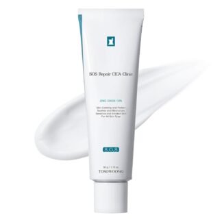 TOSOWOONG SOS Repair CICA Clinic Zinc Cream, 100,000ppm Zinc Oxide, Heal, Soothe Acne, Redness, Rosacea Treatment, Skin Barrier Repair, Moisture, Non-Comedogenic, Korean...
