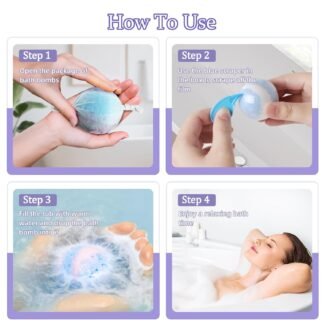 TranquilBliss Bath Bombs for Women 50 PCS Set with 10 Rich Scents Natural Bubble Bathbombs Dry Skin Moisturizing Present for Christmas Mothers Day Birthday for Mom - lunas-mystic-emporium.com TranquilBliss Bath Bombs for Women, 50 PCS Set with 10 Rich Scents, Natural Bubble Bathbombs, Dry Skin Moisturizing, Present for Christmas, Mother’s Day, Birthday, for Mom,...
