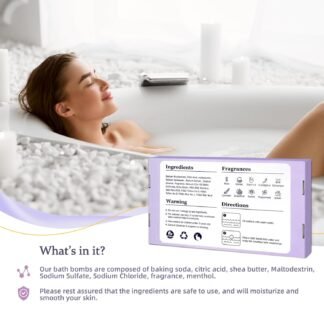 TranquilBliss Bath Bombs for Women 50 PCS Set with 10 Rich Scents Natural Bubble Bathbombs Dry Skin Moisturizing Present for Christmas Mothers Day Birthday for Mom - lunas-mystic-emporium.com TranquilBliss Bath Bombs for Women, 50 PCS Set with 10 Rich Scents, Natural Bubble Bathbombs, Dry Skin Moisturizing, Present for Christmas, Mother’s Day, Birthday, for Mom,...