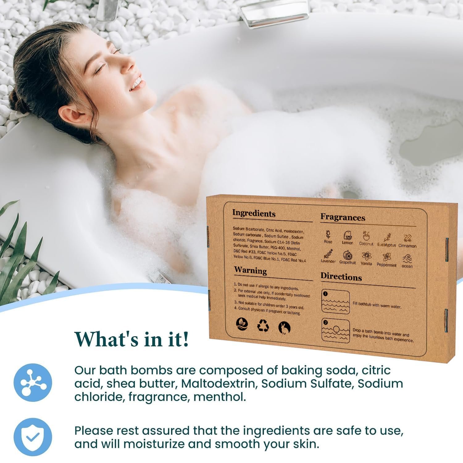 TranquilBliss Bath Bombs Set 50 PCS with 10 Rich Scents Bath Bombs for Women Natural Bubble Bombs with Shea Butter Safe Oil Ideal for Valentines Birthday Mothers Day - lunas-mystic-emporium.com TranquilBliss Bath Bombs Set 50 PCS with 10 Rich Scents, Bath Bombs for Women, Natural Bubble Bombs with Shea Butter & Safe Oil, Ideal for Valentines, Birthday, Mother's Day...