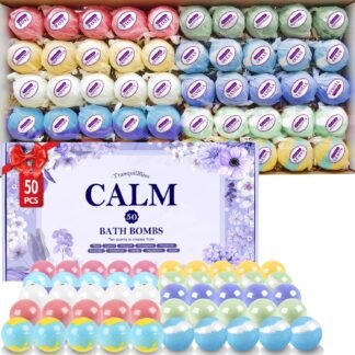 TranquilBliss Bath Bombs Set 50 PCS with 10 Rich Scents Bath Bombs for Women Natural Bubble Bombs with Shea Butter Safe Oil Ideal for Valentines Birthday Mothers Day - lunas-mystic-emporium.com TranquilBliss Bath Bombs Set 50 PCS with 10 Rich Scents, Bath Bombs for Women, Natural Bubble Bombs with Shea Butter & Safe Oil, Ideal for Valentines, Birthday, Mother's Day...