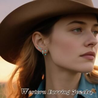 Trendy Small Earrings Stack for Women, 3 Pairs Gold Plated Hypoallergenic Dainty Cute Stud Huggie Jacket Set, Women Fashion Accessories Holiday Birthstone Western Jewelry...